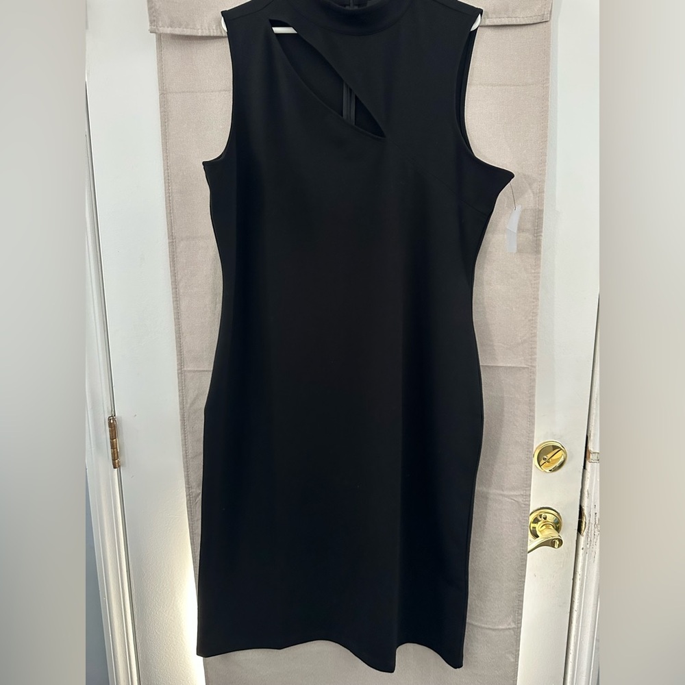 Halogen One Shoulder Black Dress 2XL